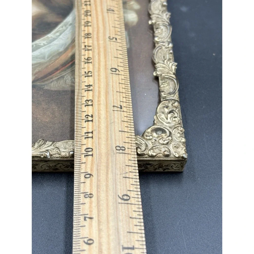 1909 Calendar Girl Prudential 8 X 10 Victorian Ornate Gold Frame